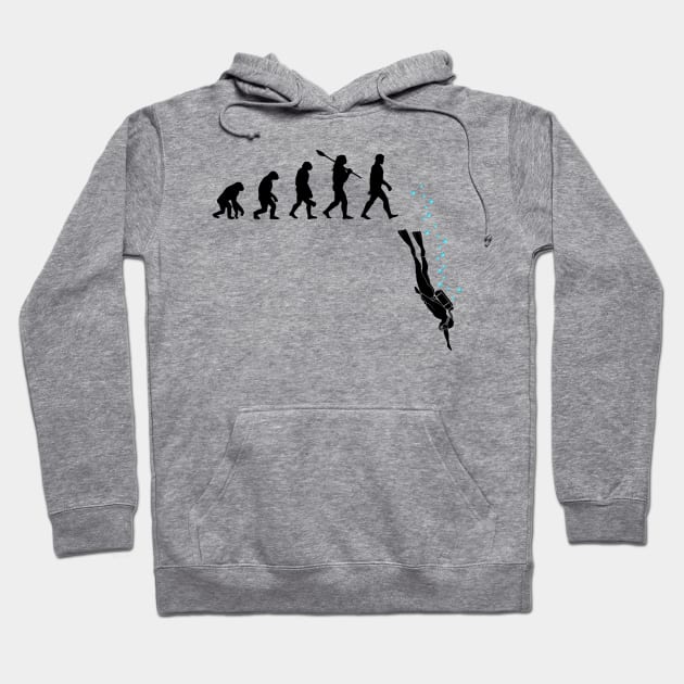 Funny Diver evolution diving fans gift Hoodie by LIFUA